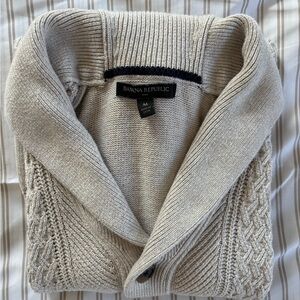 Banana Republic Men's Cream Sweater
